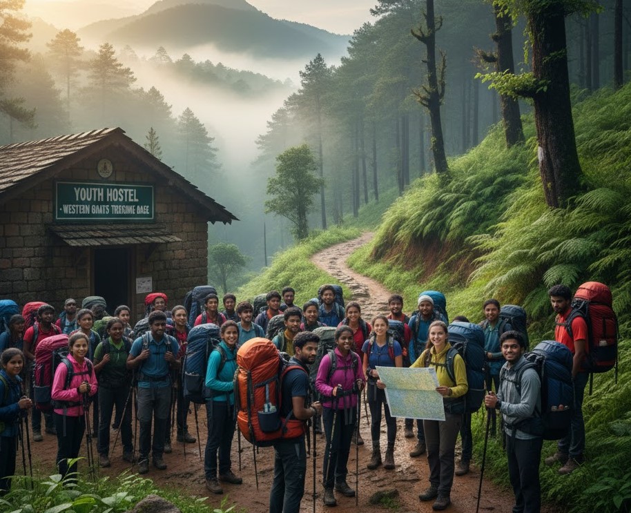 Western Ghats trek from Youth Hostel